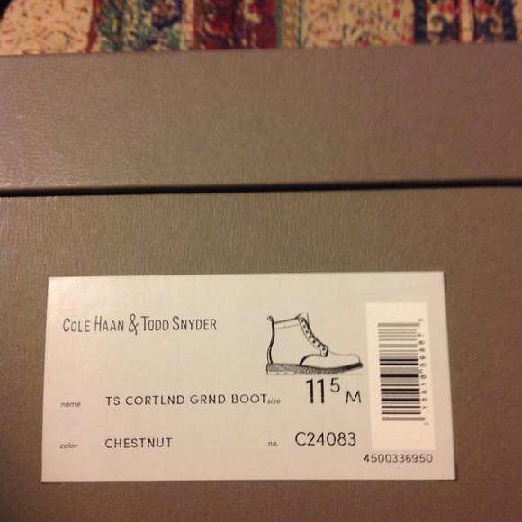 Cole Haan & Todd Snyder Men\'s Cortland Grand Brown Suede Boots 11.5M New in Box main image 4